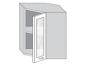 1.60.3у Шкаф настенный (h=720) угловой на 600мм со стекл. дверцей в Южноуральске - yuzhnouralsk.magazin-mebel74.ru | фото