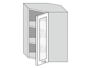 19.60.3у Шкаф настенный (h=913) угловой на 600мм со стекл. дверцей в Южноуральске - yuzhnouralsk.magazin-mebel74.ru | фото