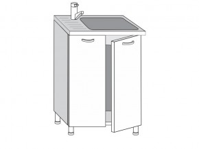2.60.2мн Шкаф-стол на 600мм под накладную мойку с 2-мя дверцами в Южноуральске - yuzhnouralsk.magazin-mebel74.ru | фото