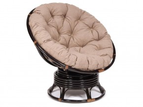 Кресло-качалка Papasan w 23/01 B с подушкой Antique brown, экошерсть Коричневый в Южноуральске - yuzhnouralsk.magazin-mebel74.ru | фото