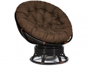 Кресло-качалка Papasan w 23/01 B с подушкой Antique brown, ткань Коричневый в Южноуральске - yuzhnouralsk.magazin-mebel74.ru | фото