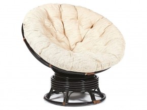 Кресло-качалка Papasan w 23/01 B с подушкой Antique brown, ткань Старт в Южноуральске - yuzhnouralsk.magazin-mebel74.ru | фото