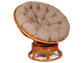 Кресло-качалка Papasan w 23/01 B с подушкой Cognac, экошерсть Коричневый в Южноуральске - yuzhnouralsk.magazin-mebel74.ru | фото