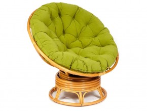 Кресло-качалка Papasan w 23/01 B с подушкой Honey, флок Олива в Южноуральске - yuzhnouralsk.magazin-mebel74.ru | фото