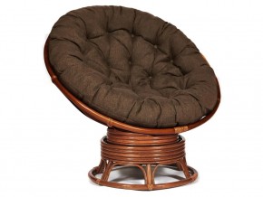 Кресло-качалка Papasan w 23/01 B с подушкой Pecan, ткань Коричневый в Южноуральске - yuzhnouralsk.magazin-mebel74.ru | фото