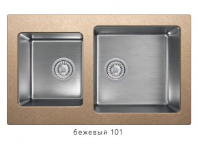 Мойка комбинированная Tolero twist TTS-840 Бежевый 101 в Южноуральске - yuzhnouralsk.magazin-mebel74.ru | фото